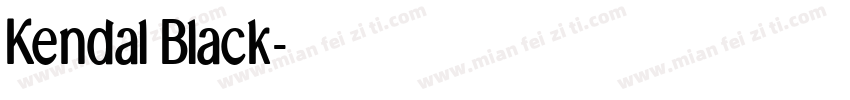Kendal Black字体转换